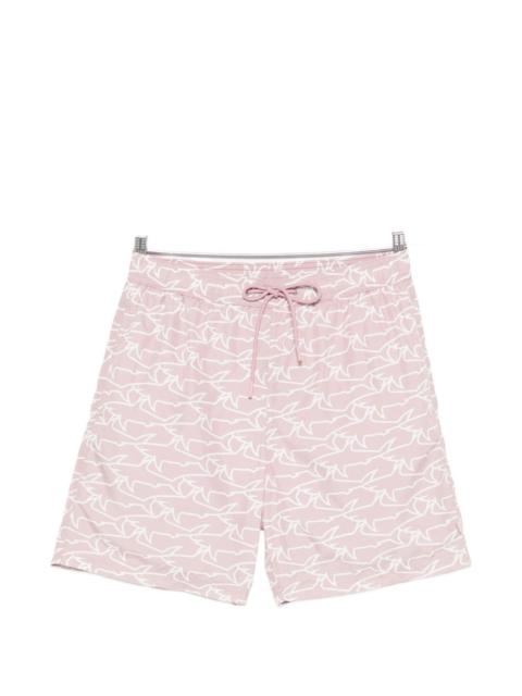 Paul & Shark shark-print swim shorts