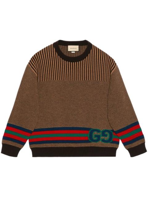 GUCCI 코튼 모직 스웨터 GG