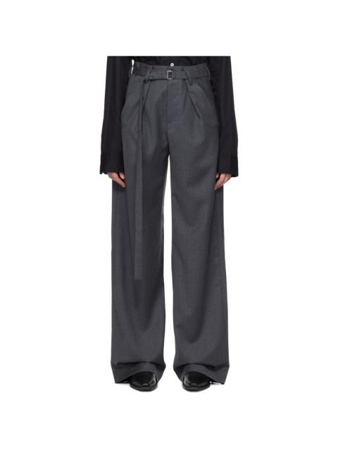 Ann Demeulemeester Gray Linna High-Comfort Trousers