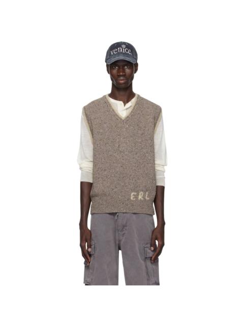 ERL Gray 'ERL' Knit Vest