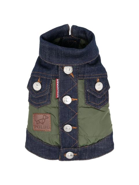 DSQUARED2 ₢ 킹 Poldo Dog Couture 데님 패널 재킷