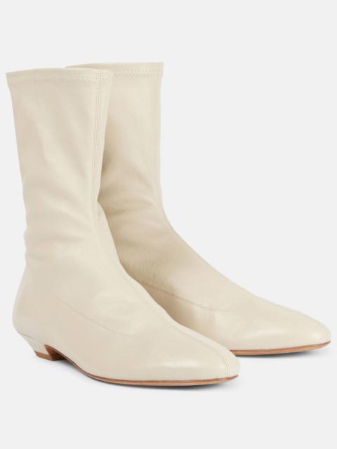 KHAITE Apollo leather ankle boots