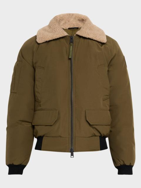 Canada Goose Men's Chilliwack Fleece-Collar Down Bomber Jacket