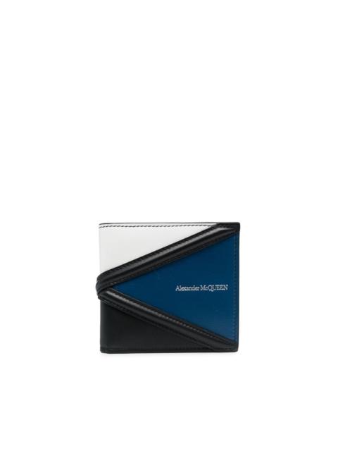 Alexander McQueen colour-block leather wallet