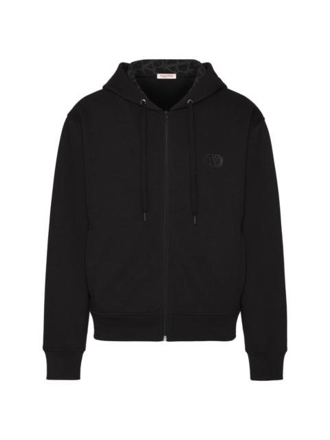 Valentino VLogo Signature zip-up hoodie