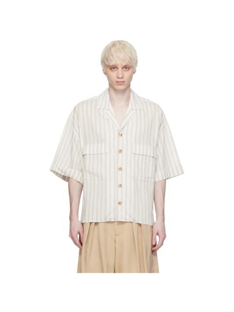 KING & TUCKFIELD White Bowling Shirt