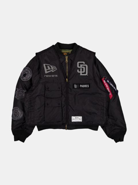 Nike SAN DIEGO PADRES X ALPHA X NEW ERA MA-1 BOMBER JACKET WITH VEST