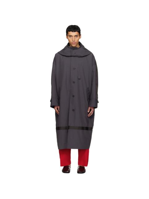 ISSEY MIYAKE Gray Carrier Carried Coat