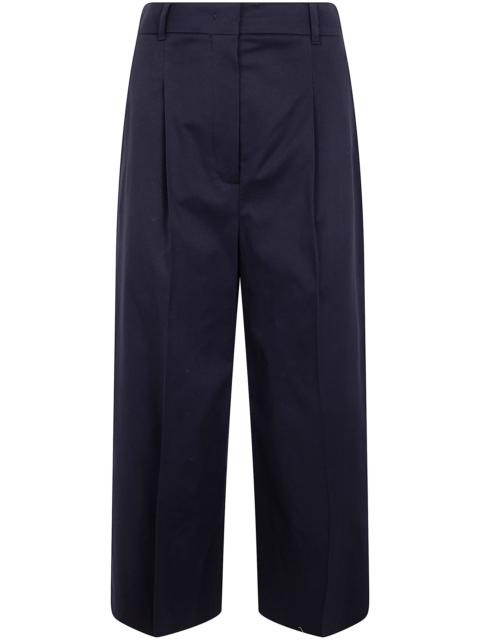Max Mara Studio "Tequila" Cotton Wide Leg Trousers