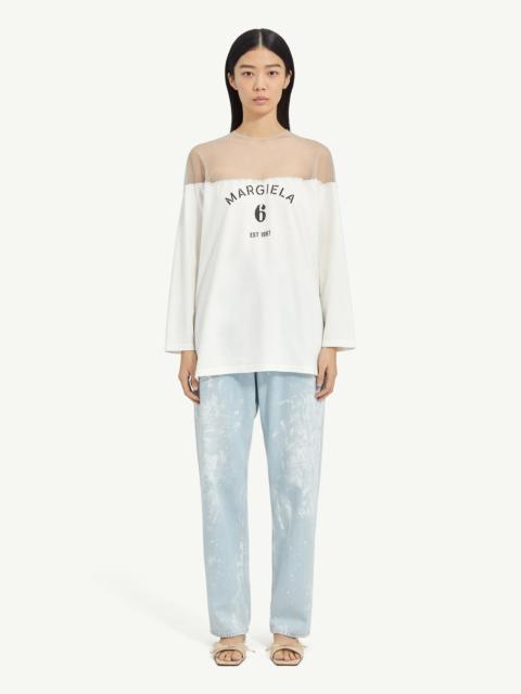 MM6 Maison Margiela Mannequin Print Jersey Top