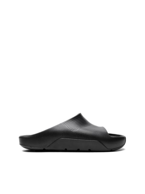 Jordan Post logo-embossed slides