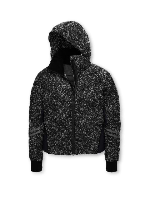 Canada Goose WOMEN'S HYBRIDGE CW REFLECTIVE DOWN BOMBER JACKET BLACK LABEL