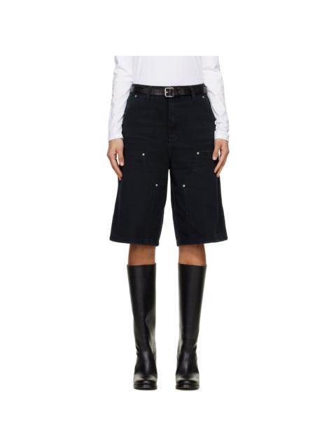 Carhartt Black Nixon Double Knee Denim Shorts
