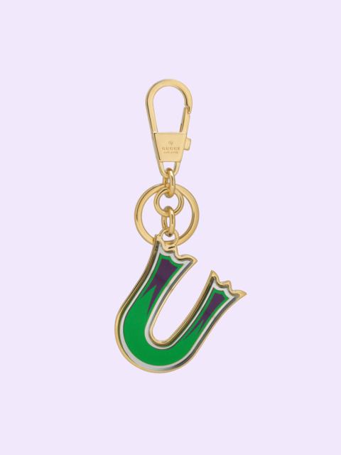 GUCCI Letter U Plexiglas keychain