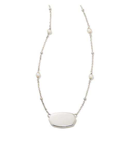 KENDRA SCOTT Elisa Pearl Sterling Silver Pendant Necklace in Freshwater Cultured Pearl