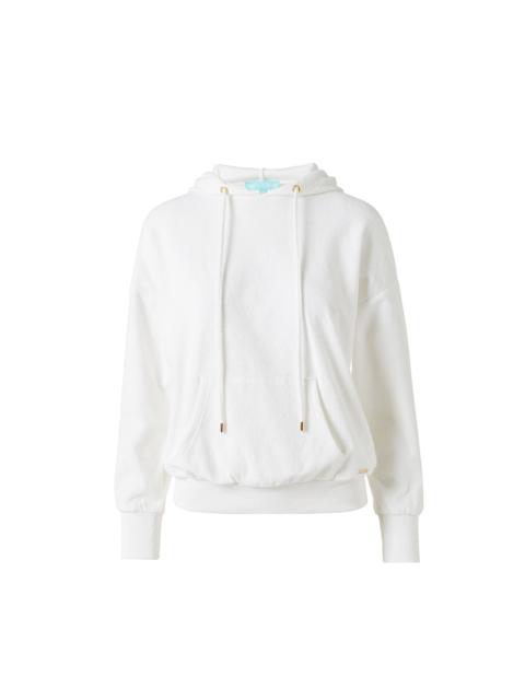 MELISSA ODABASH NORA WHITE HOODIE