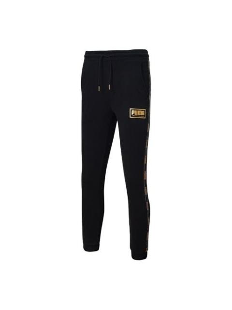 PUMA PUMA Holiday Pack Sweatpants 'Black Yellow' 586352-01