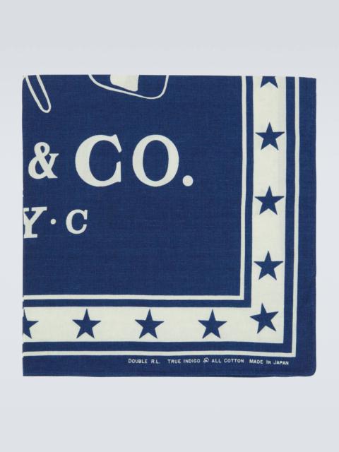 RRL by Ralph Lauren Car Club printed cotton pocket square
