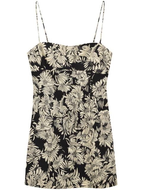 ANINE BING Keiran floral-print sleeveless minidress