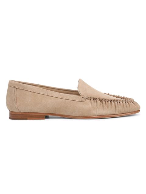 VERONICA BEARD Women's Prilla 25MM Moc-Toe Suede Loafers - Sand