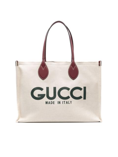 GUCCI large Gucci-print tote bag