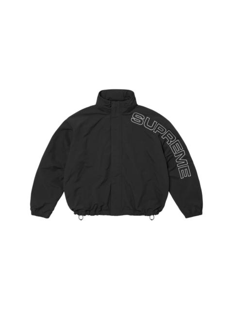 Spellout-embroidered track jacket