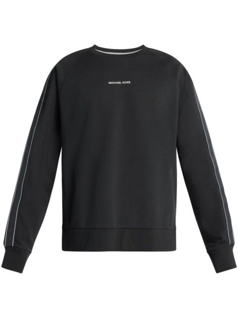 MICHAEL KORS logo-tape crew-neck sweatshirt
