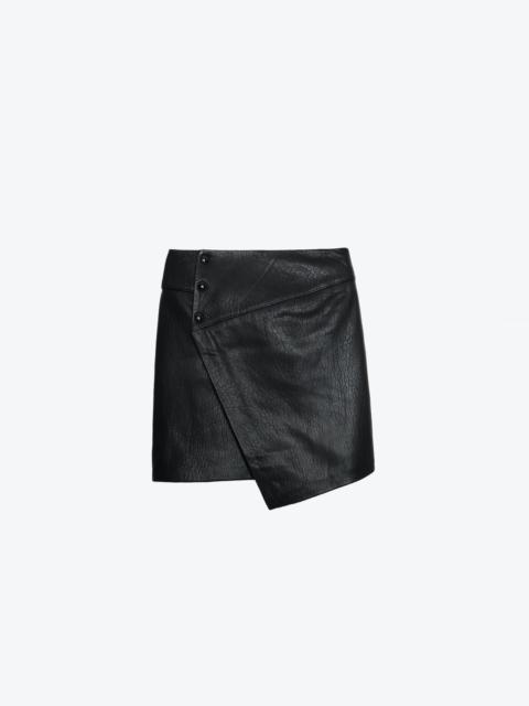 Zadig & Voltaire Junko Biker Leather Skirt