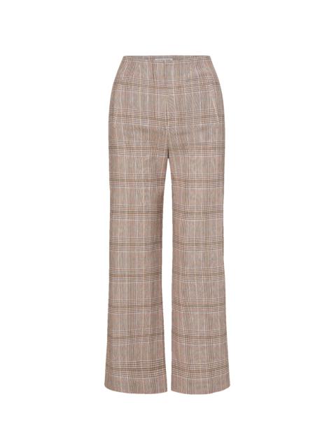 VERONICA BEARD DOVA PLAID WIDE-LEG PANT