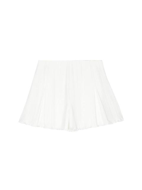 Lanvin pleated high-waisted shorts