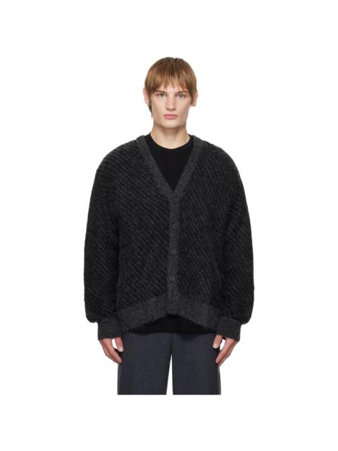 Gray Mohair Cardigan