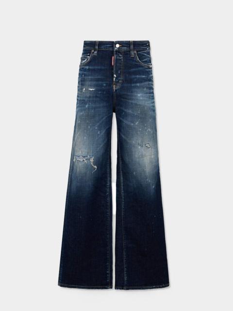 DSQUARED2 DARK DIRTY BAGGY JEANS