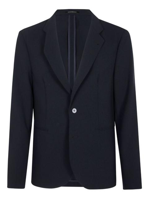 EMPORIO ARMANI gabardine blazer