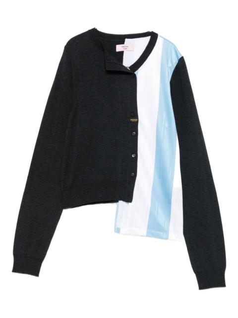 Martine Rose striped panelled cardigan
