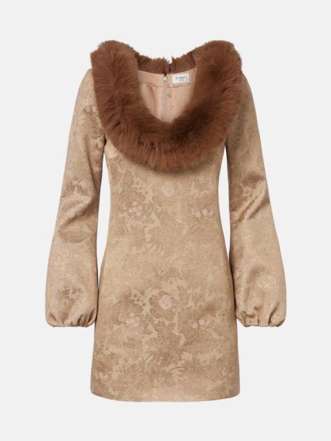 SAINT LAURENT Brocade minidress