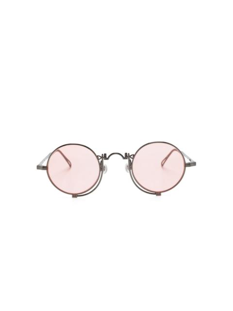 tinted-lenses round-frame sunglasses