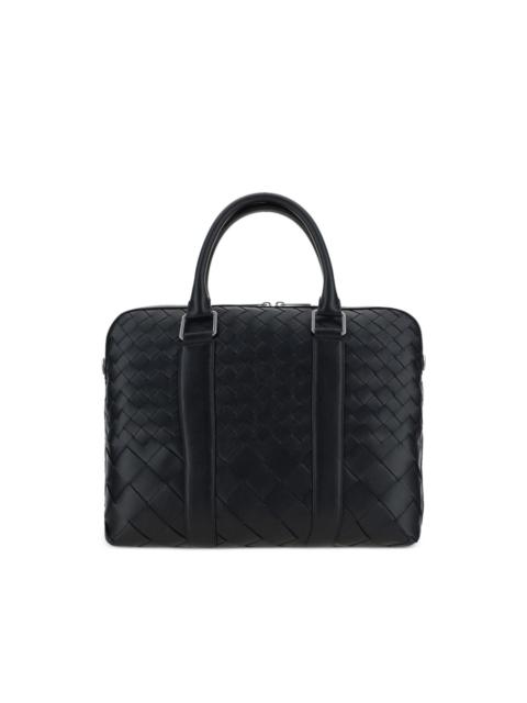 Bottega Veneta Intrecciato zipped two-way briefcase
