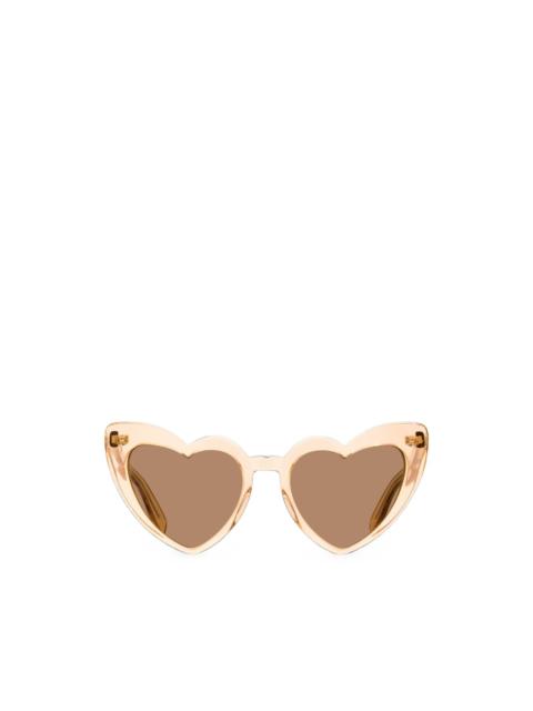 SAINT LAURENT Loulou heart-frame sunglasses
