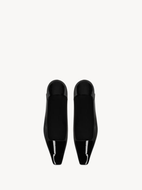 SAINT LAURENT POPPY BALLERINAS IN PATENT LEATHER