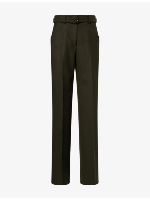 GABRIELA HEARST Norman Belted Wool Trousers