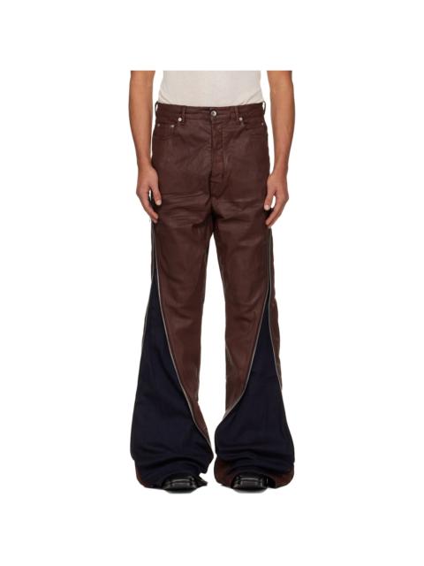 Rick Owens DRKSHDW Burgundy Concordians Bolan Banana Jeans