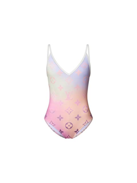 Louis Vuitton Monogram Gradient Cut-Out One-Piece Swimsuit