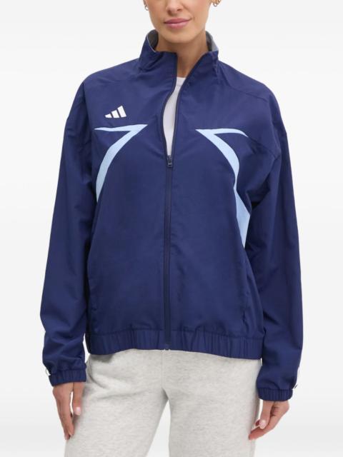 adidas logo-print panelled jacket