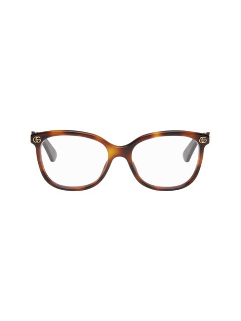 GUCCI Brown Square Glasses