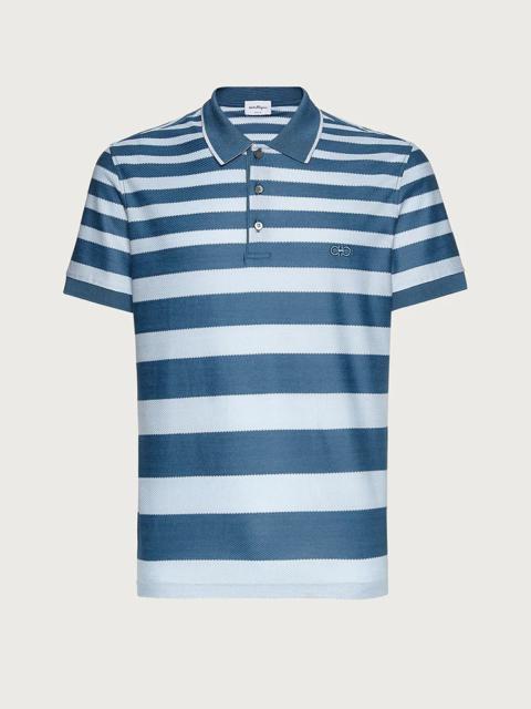 FERRAGAMO STRIPED POLO