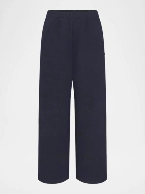 SKIMS Cotton Fleece Classic Straight-Leg Pants