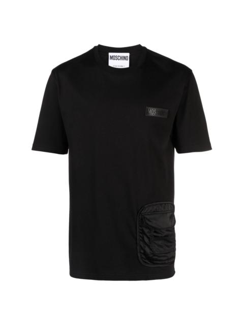 Moschino logo-appliquÃ© cotton T-shirt
