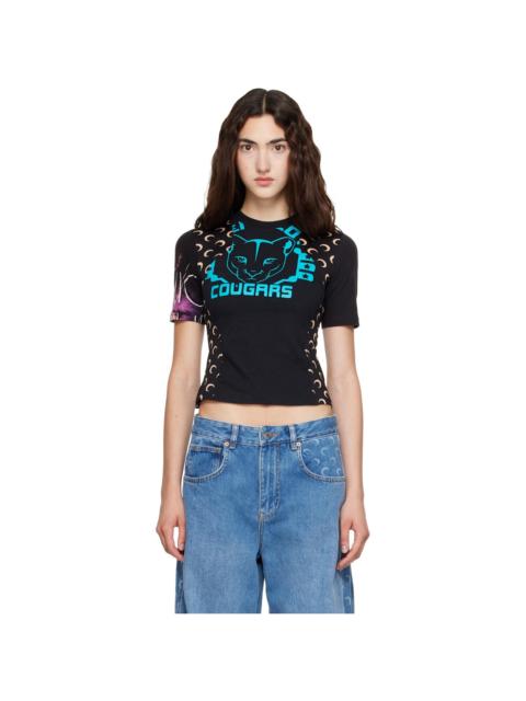Marine Serre Black Regenerated Graphic Jersey Baby Fit T-shirt