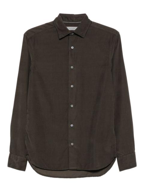 Canali corduroy long-sleeve shirt