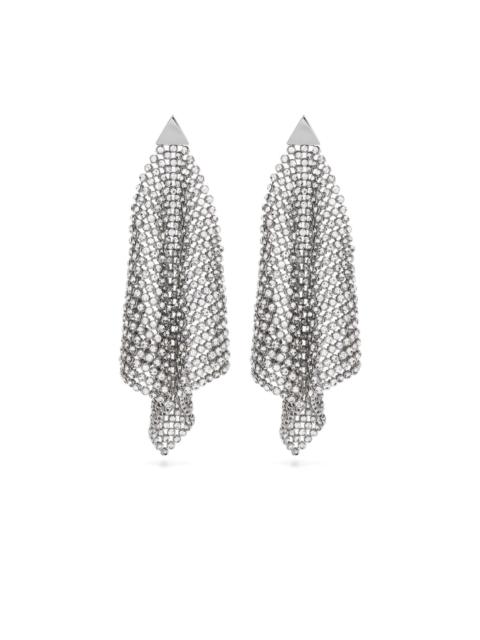 rabanne crystal-embellished drop earrings